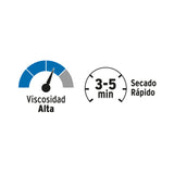 Cemento para PVC, Azul, Alta Presión, Lata 250 ml, Foset