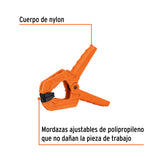 Prensa de Resorte de 2' con Cuerpo de Nylon, Truper