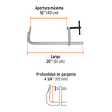 Prensa Rápida Tipo 'F' 16', Uso Rudo, Expert