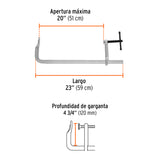 Prensa Rápida Tipo 'F' 20', Uso Rudo, Expert