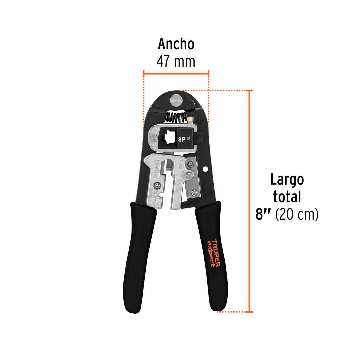 Pinza 8' Ponchadora, Módulos Intercambiables, Truper