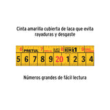 Flexómetro Rojo 3 m Cinta 13 mm, en Tarjeta, Pretul