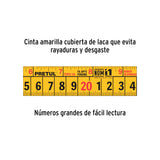 Flexómetro Rojo 8 m Cinta 25 mm, en Tarjeta, Pretul