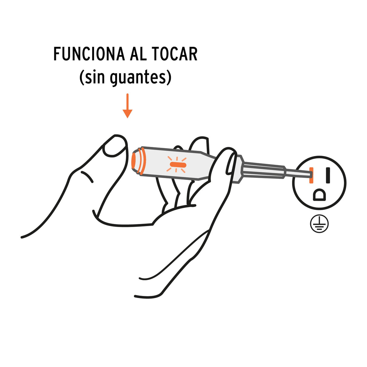 Probador de Circuitos de Corriente Alterna 19 cm, Truper