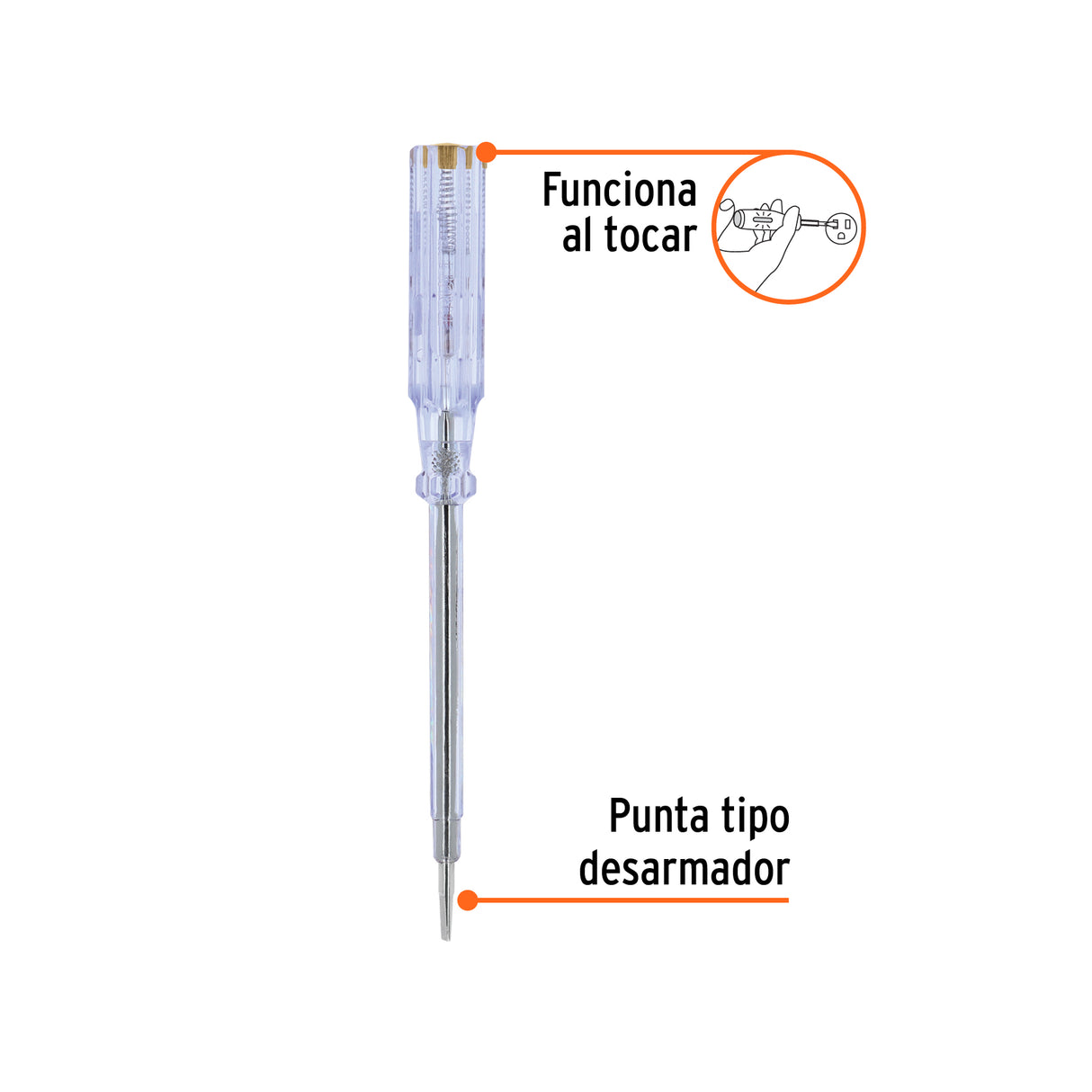 Probador de Circuitos de Corriente Alterna 19 cm, Truper