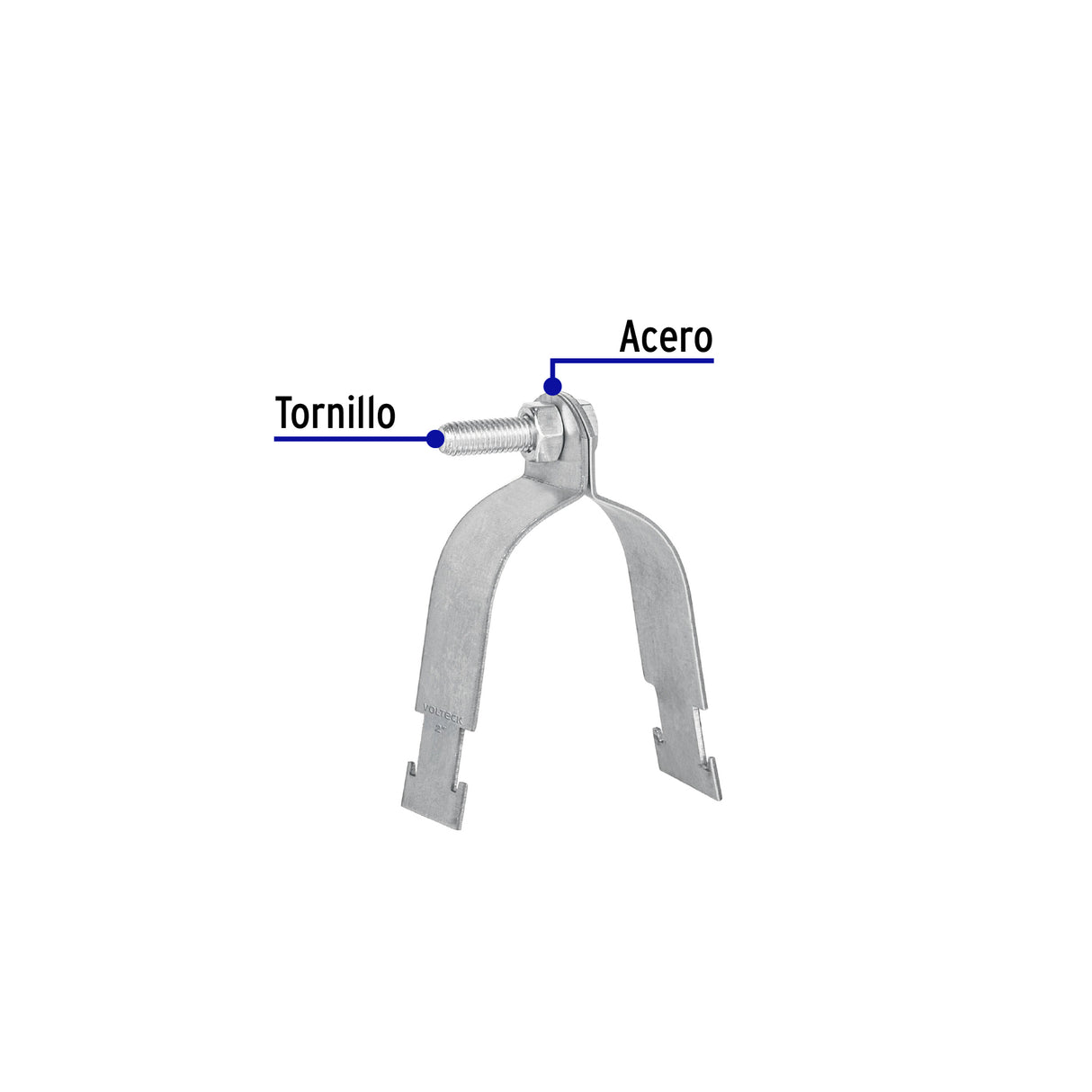 Abrazadera para Perfil Monocanal de 2', Volteck