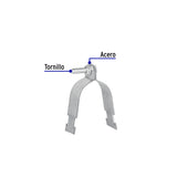 Abrazadera para Perfil Monocanal de 2', Volteck