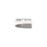 Estuche con 15 Puntas de Cruz PH2 Largo 1', Truper Expert