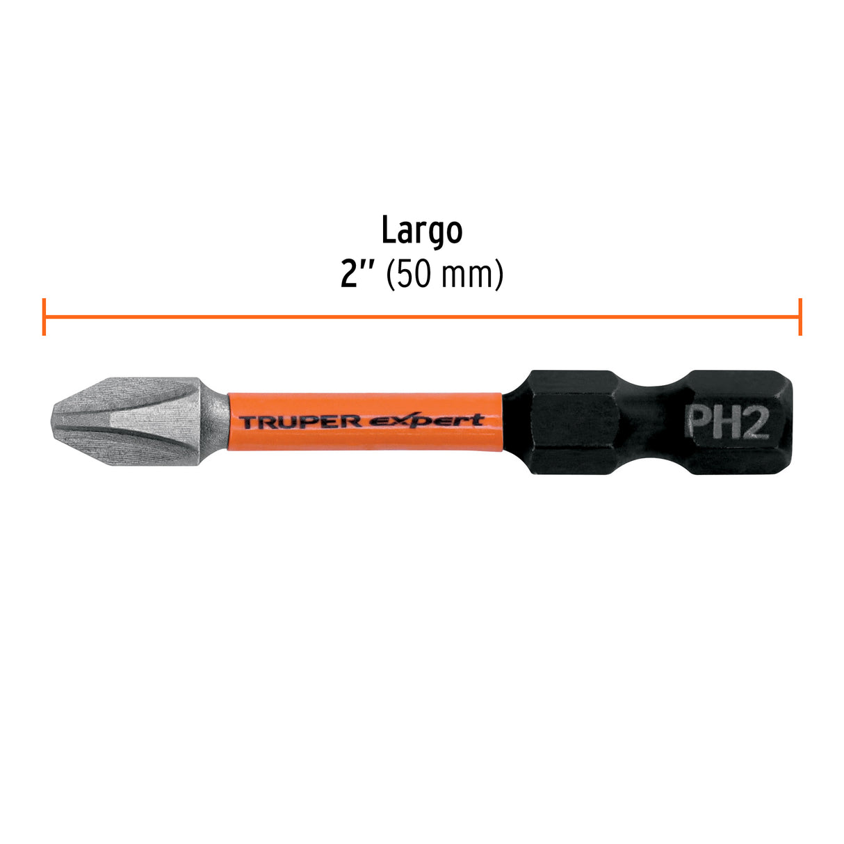 Estuche con 15 Puntas de Cruz PH2 de Impacto Largo 2'