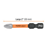 Estuche con 5 Puntas de Cruz PH2 de Impacto Largo 2', Expert