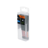 Estuche con 5 Puntas de Cruz PH2 de Impacto Largo 4'