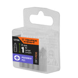 Estuche con 5 Puntas Pozidriv PZ1 Largo 1', Truper Expert