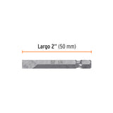 Estuche con 5 Puntas Planas de 1/4' Largo 2', Truper Expert