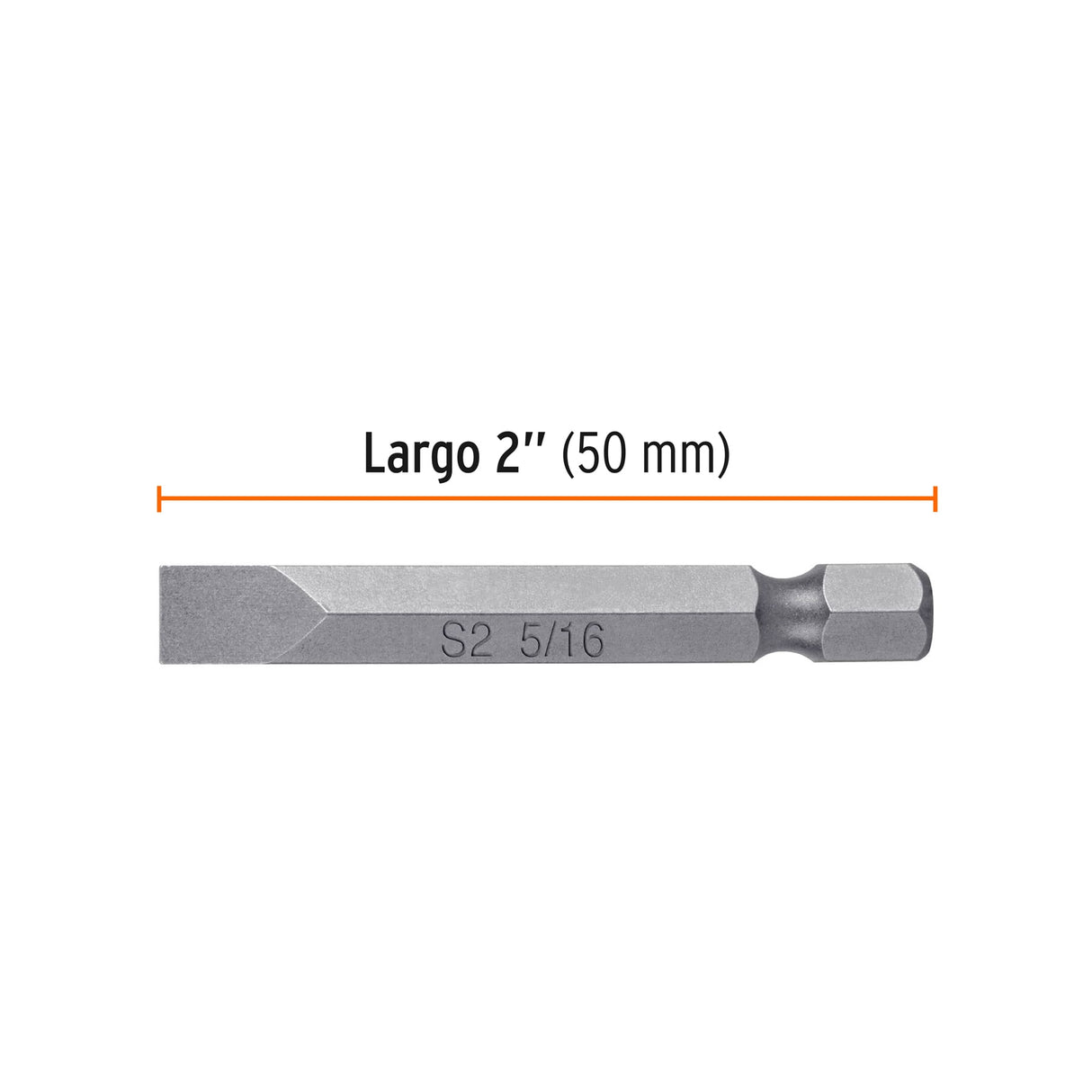 Estuche con 5 Puntas Planas de 5/16' Largo 2', Truper Expert
