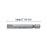Estuche con 5 Puntas Planas de 5/16' Largo 2', Truper Expert