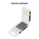 Estuche con 5 Puntas Planas de 5/16' Largo 2', Truper Expert
