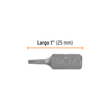 Estuche con 5 Puntas Torx T7 Largo 1', Truper Expert