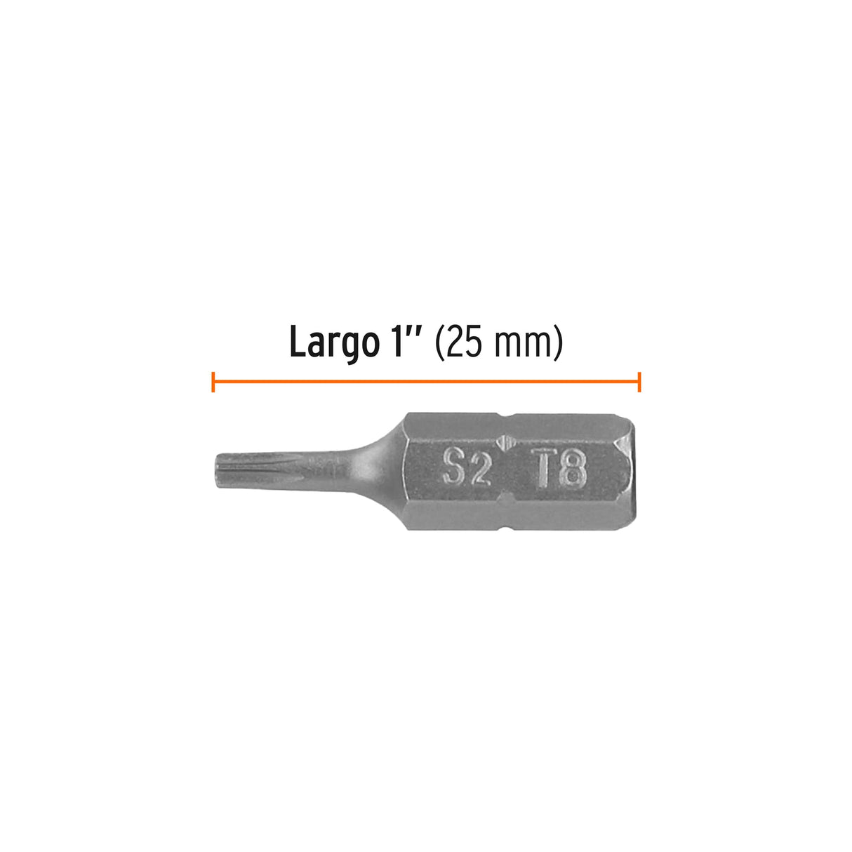 Estuche con 5 Puntas Torx T8 Largo 1', Truper Expert