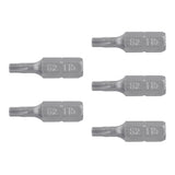 Estuche con 5 Puntas Torx T15 Largo 1', Truper Expert