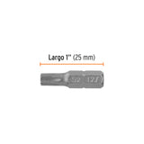 Estuche con 5 Puntas Torx T27 Largo 1', Truper Expert