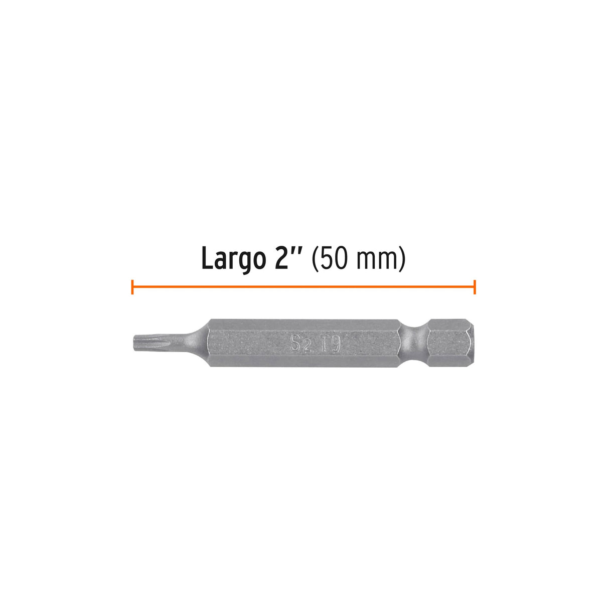 Estuche con 5 Puntas Torx T9 Largo 2', Truper Expert
