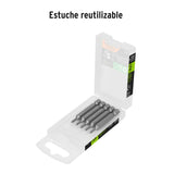 Estuche con 5 Puntas Torx T9 Largo 2', Truper Expert