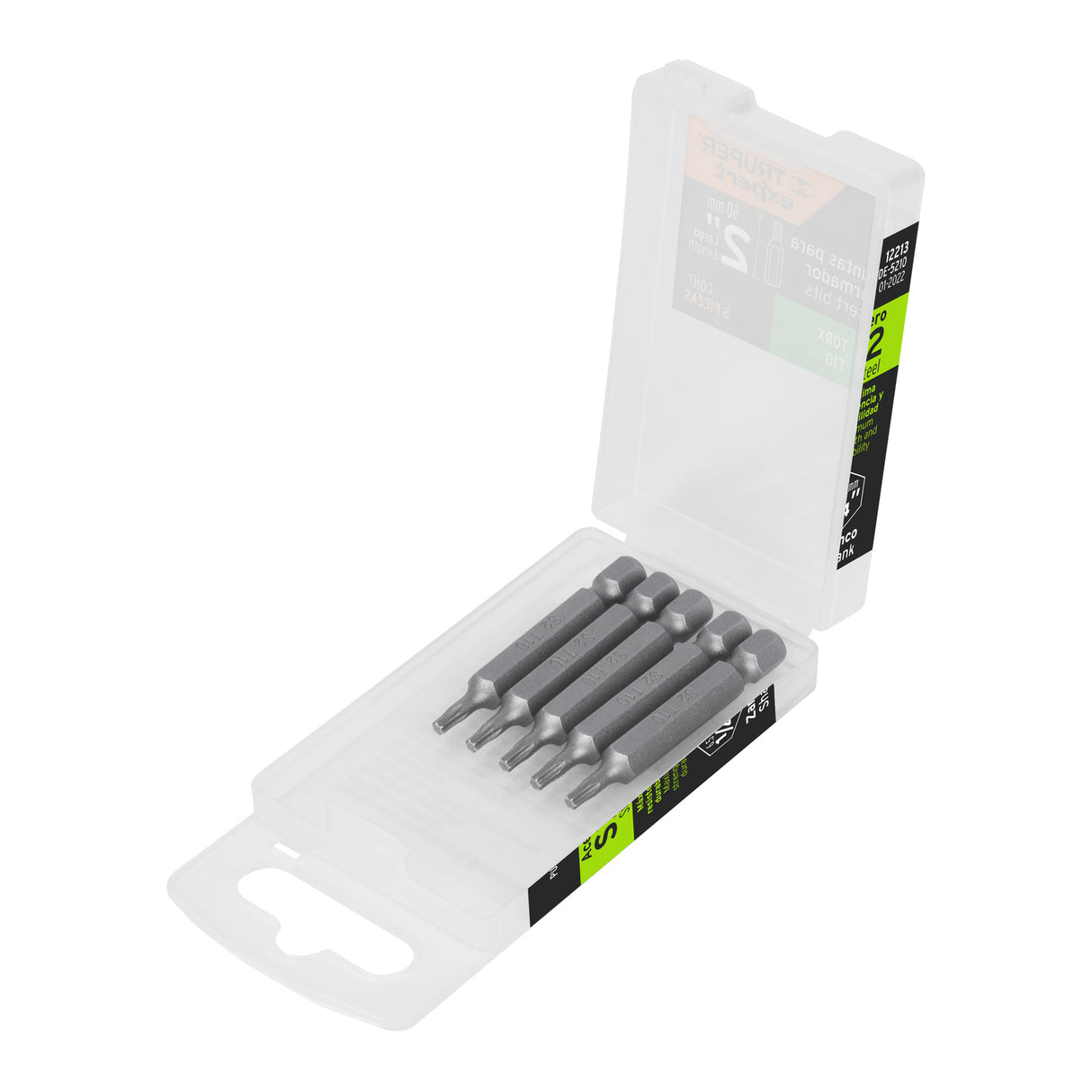 Estuche con 5 Puntas Torx T10 Largo 2', Truper Expert