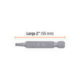 Estuche con 5 Puntas Torx T15 Largo 2', Truper Expert