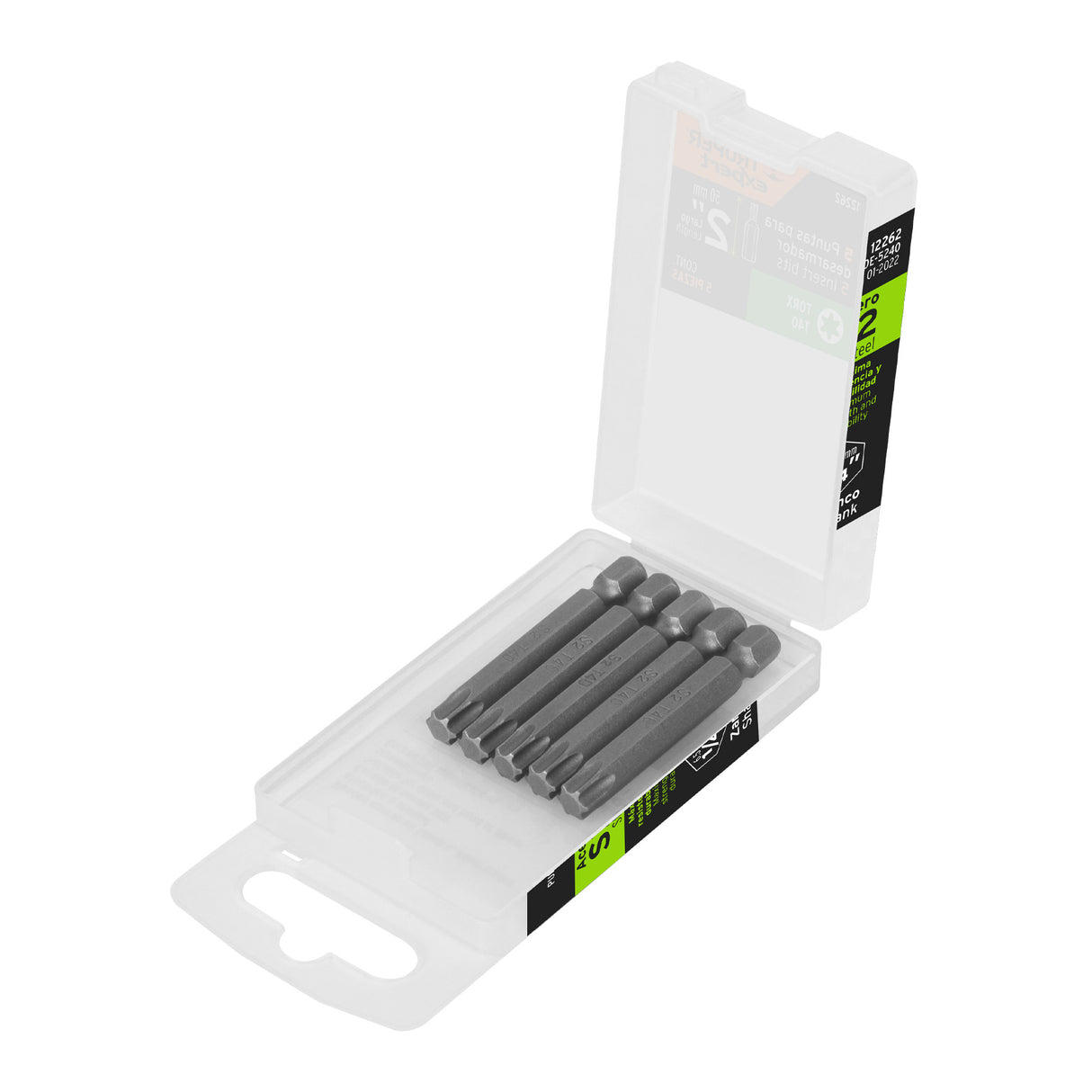 Estuche con 5 Puntas Torx T40 Largo 2', Truper Expert