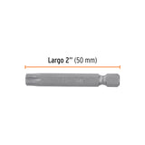 Estuche con 5 Puntas Torx T40 Largo 2', Truper Expert