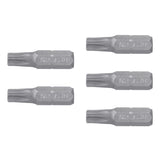 Estuche con 5 Puntas Torx T30 con Seguro Largo 1', Expert