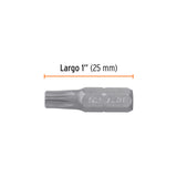 Estuche con 5 Puntas Torx T30 con Seguro Largo 1', Expert