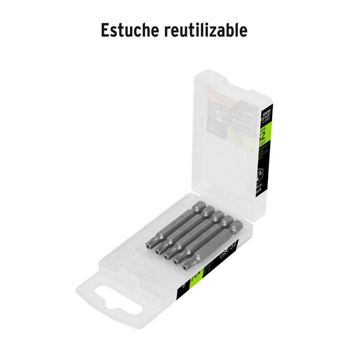 Estuche con 5 Puntas Torx T27 con Seguro Largo 2', Expert
