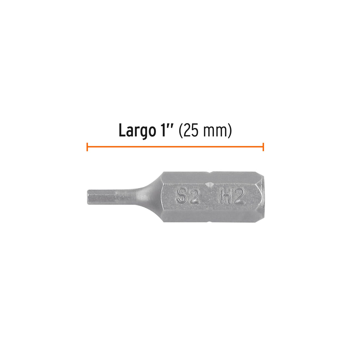 Estuche con 5 Puntas Hexagonales de 2 mm Largo 1', Expert
