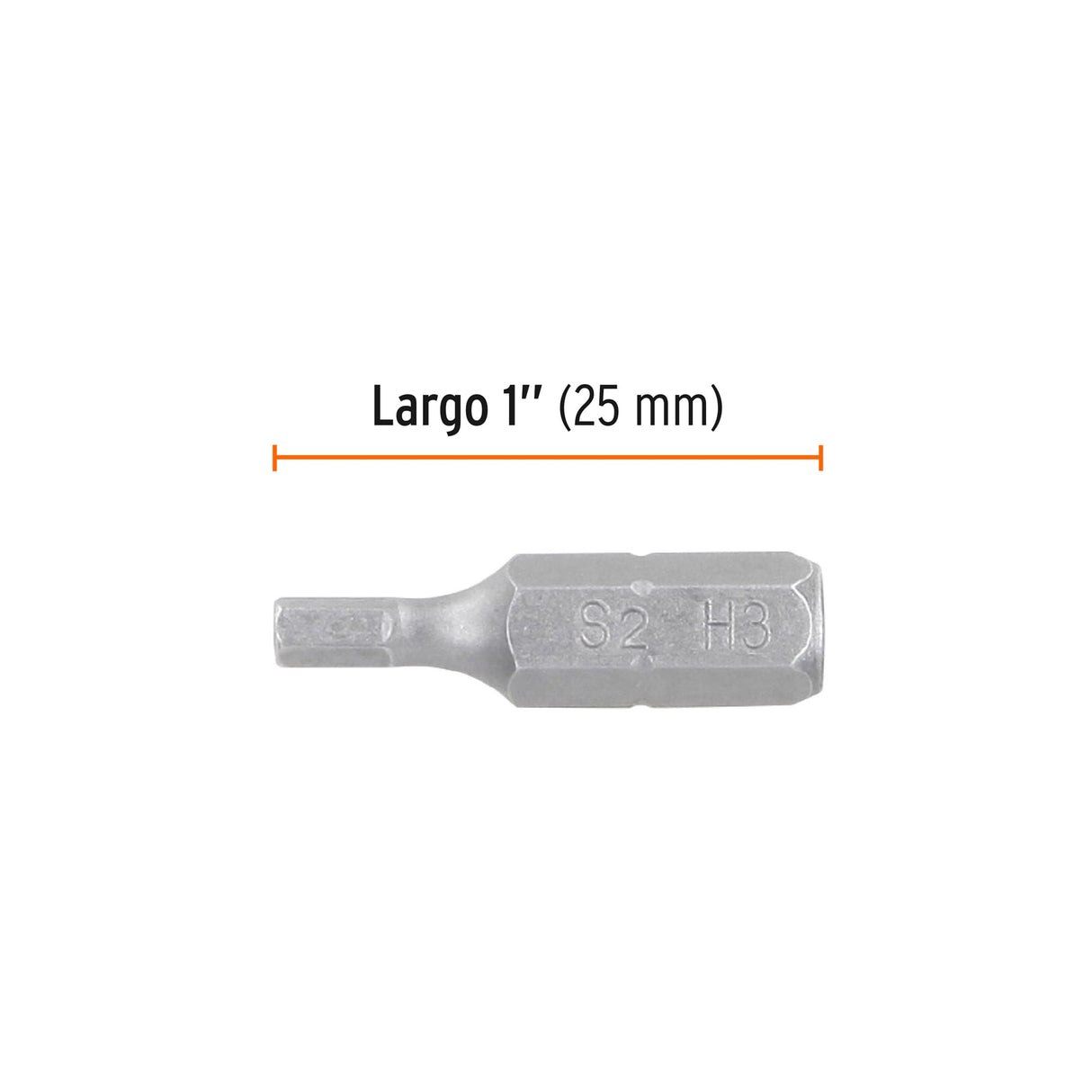 Estuche con 5 Puntas Hexagonales de 3 mm Largo 1', Expert
