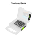 Estuche con 5 Puntas Hexagonales de 3 mm Largo 1', Expert