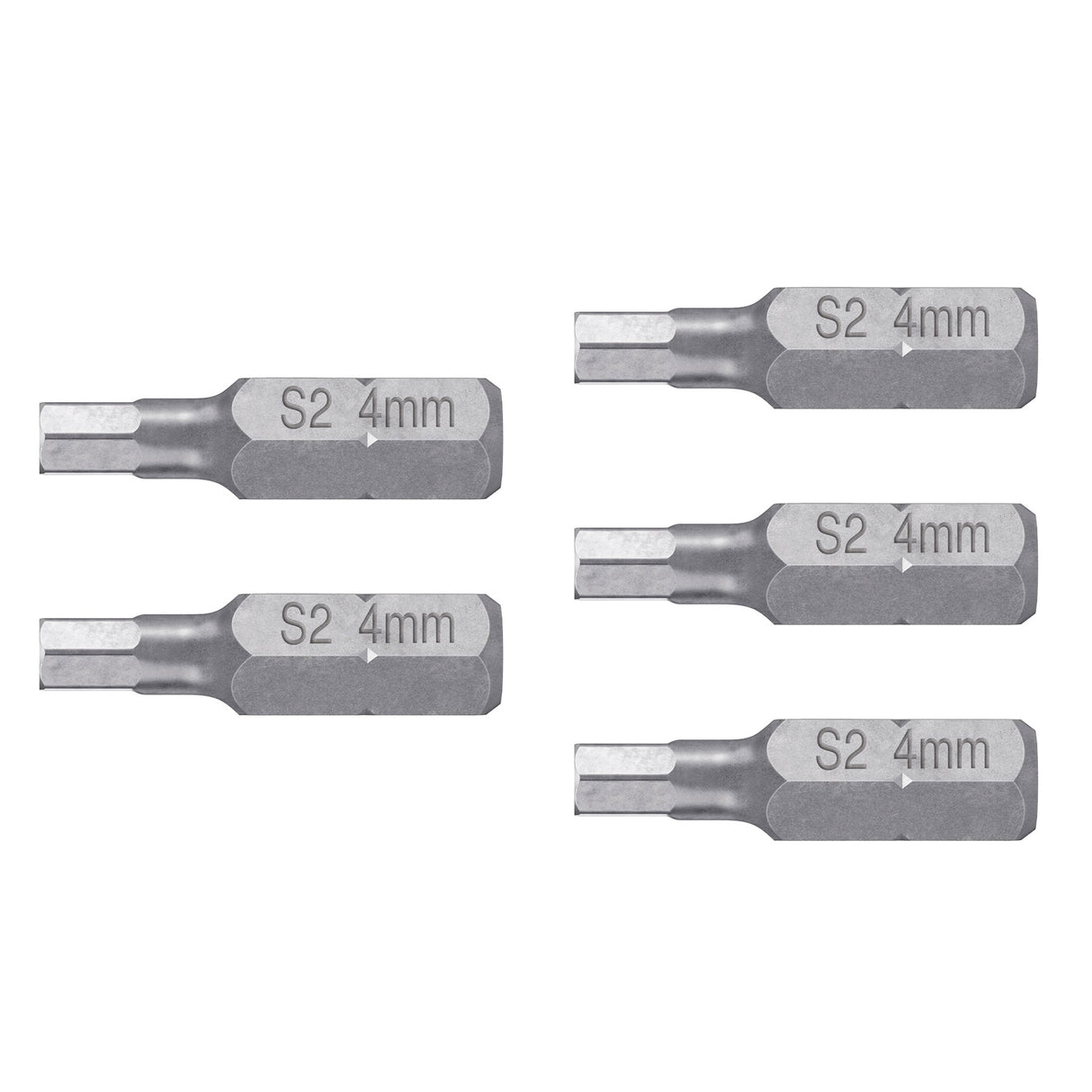 Estuche con 5 Puntas Hexagonales de 4 mm Largo 1', Expert