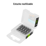 Estuche con 5 Puntas Hexagonales de 4 mm Largo 1', Expert