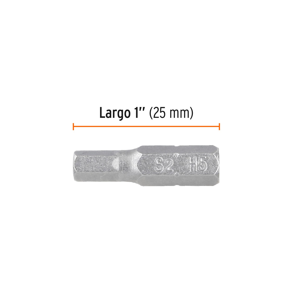 Estuche con 5 Puntas Hexagonales de 5 mm Largo 1', Expert