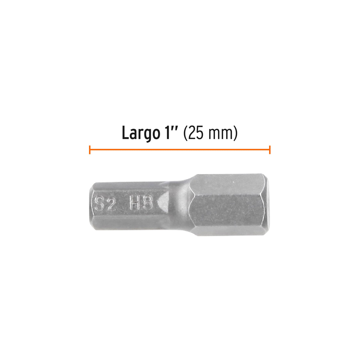 Estuche con 5 Puntas Hexagonales de 8 mm Largo 1', Expert
