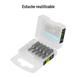 Estuche con 5 Puntas Hexagonales de 1/8 mm Largo 1', Expert