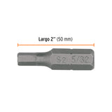 Estuche con 5 Puntas Hexagonales de 5/32 mm Largo 1', Expert