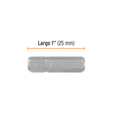 Estuche con 5 Puntas Hexagonales de 1/4 mm Largo 1', Expert