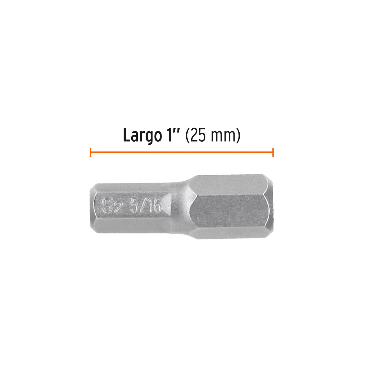 Estuche con 5 Puntas Hexagonales de 5/16 mm Largo 1', Expert