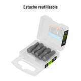 Estuche con 5 Puntas Hexagonales de 5/16 mm Largo 1', Expert