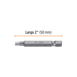Estuche con 5 Puntas Hexagonales de 4 mm Largo 2', Expert