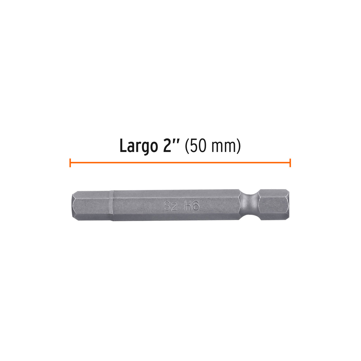 Estuche con 5 Puntas Hexagonales de 6 mm Largo 2', Expert