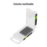 Estuche con 5 Puntas Hexagonales de 6 mm Largo 2', Expert