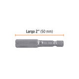 Estuche con 5 Puntas Hexagonales de 8 mm Largo 2', Expert