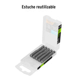 Estuche con 5 Puntas Hexagonales de 8 mm Largo 2', Expert